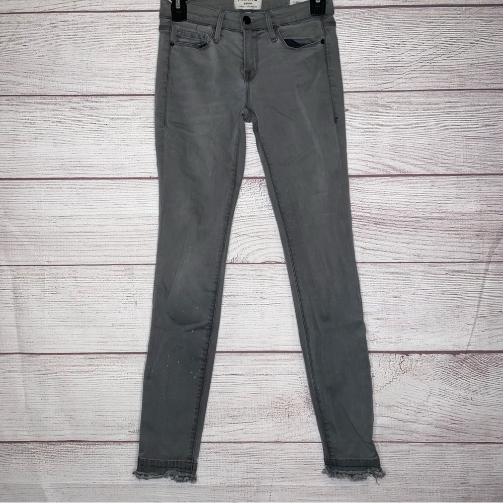 FRAME DENIM Women’s Jeans Gray Le Skinny De Jeanne